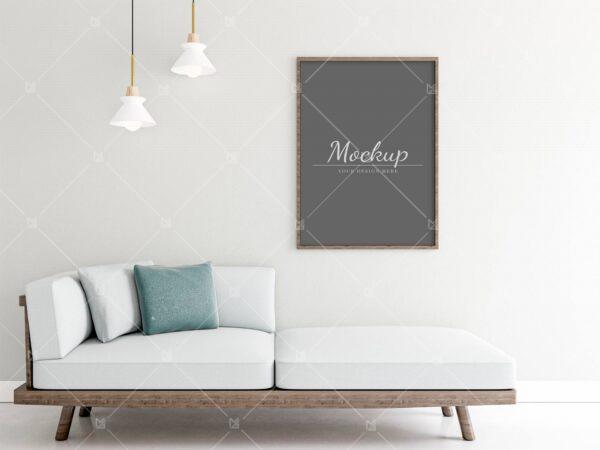 Frame Mockup For Wall Art Poster (Free)